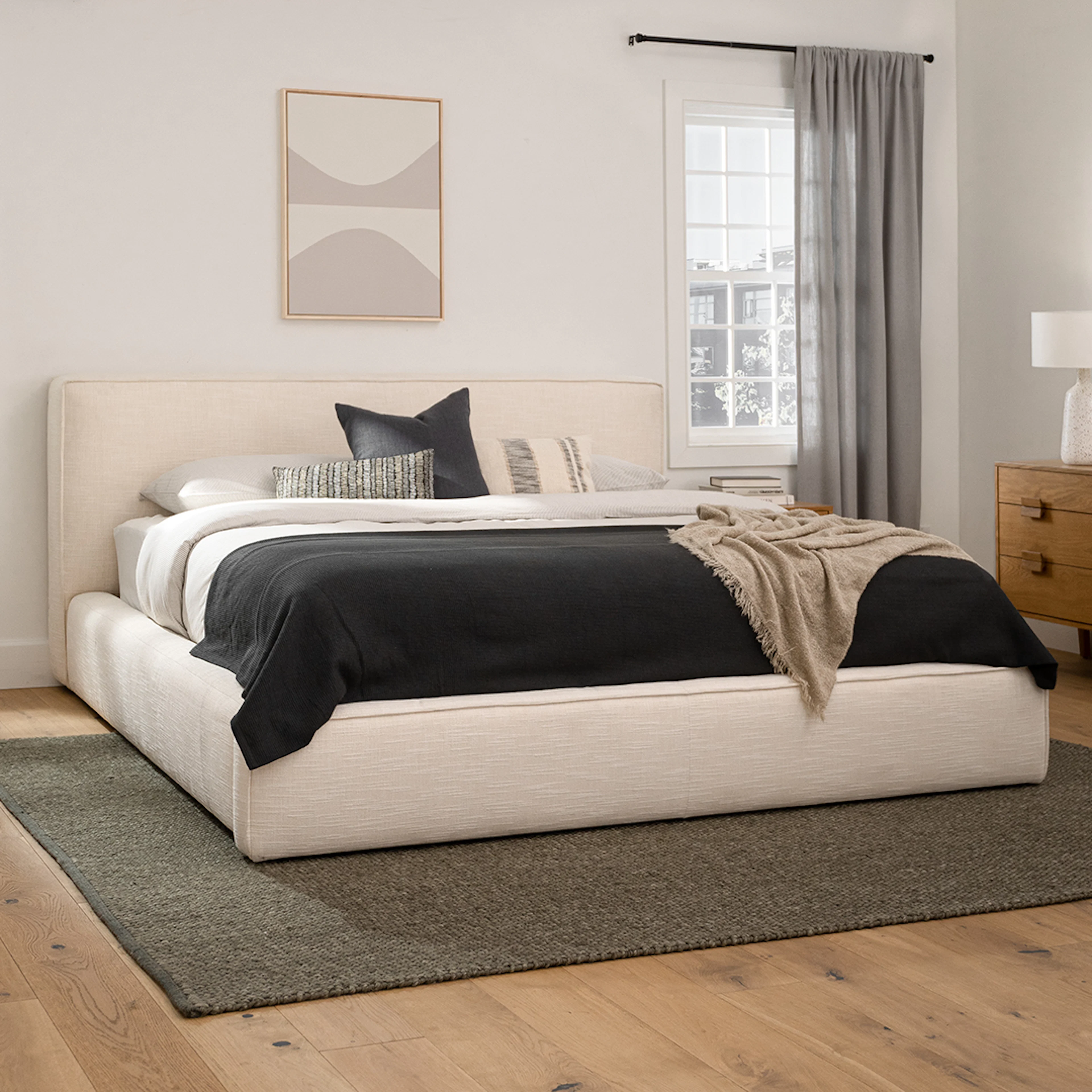 Cigar King Storage Bed - Ankara Ivory