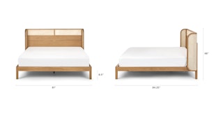 Candra Oak King Bed