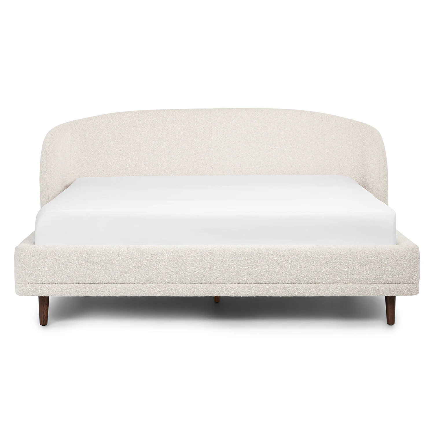 Kayra King Bed - Ivory Bouclé
