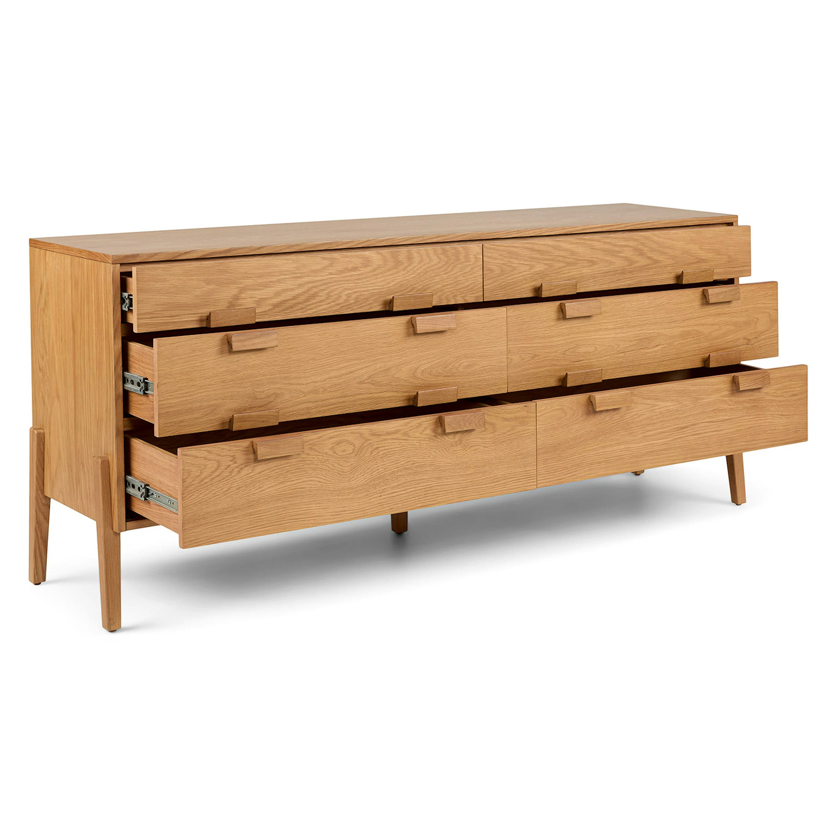 Vireo 6-Drawer Double Dresser - Oak