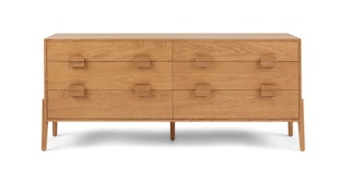 Vireo Oak 6-Drawer Double Dresser