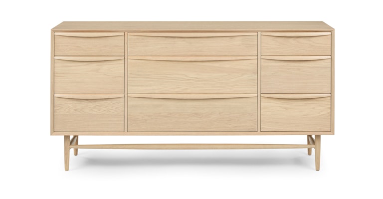 Lenia White Oak 9 Drawer Dresser - Primary View 1 of 13 (Open Fullscreen View).