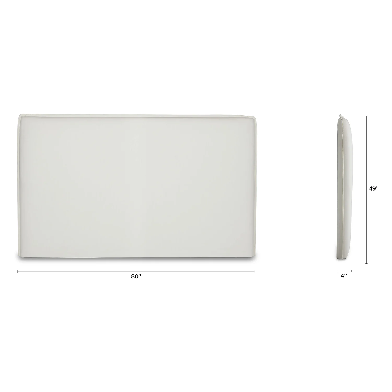 Saba Queen Slipcover Headboard - Boulevard White