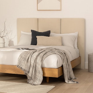 Noel Queen Velvet Headboard - Plush Pacific Taupe