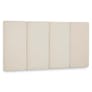 Noel King Velvet Headboard - Plush Pacific Taupe