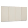 Noel King Velvet Headboard - Plush Pacific Taupe