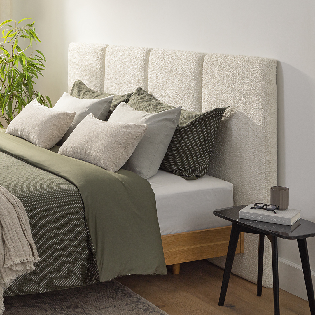 Boucle headboard sales