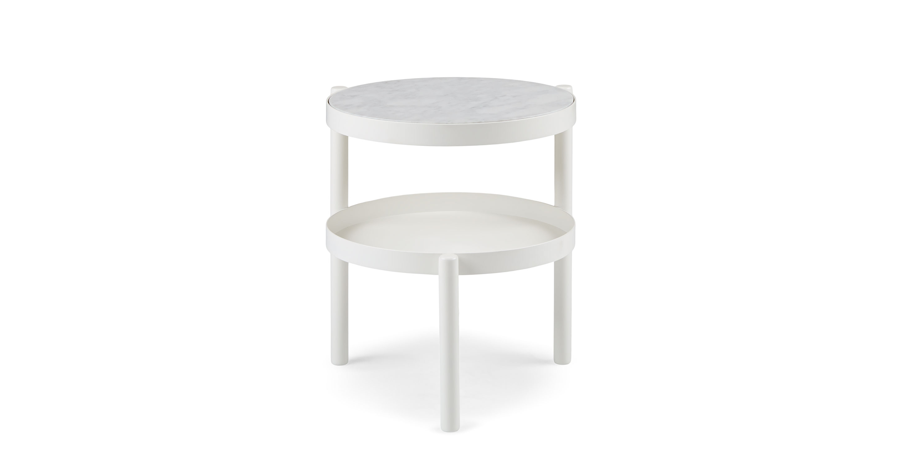Virk Abyss White Nightstand