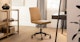 Passo Charme Tan Office Chair - Gallery View 2 of 11.