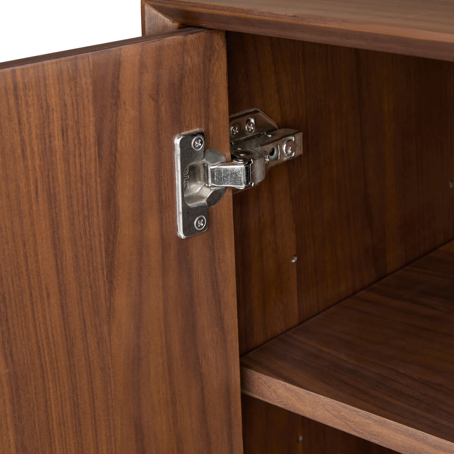 Lenia 34" Walnut Cabinet - Stylish Storage Solution