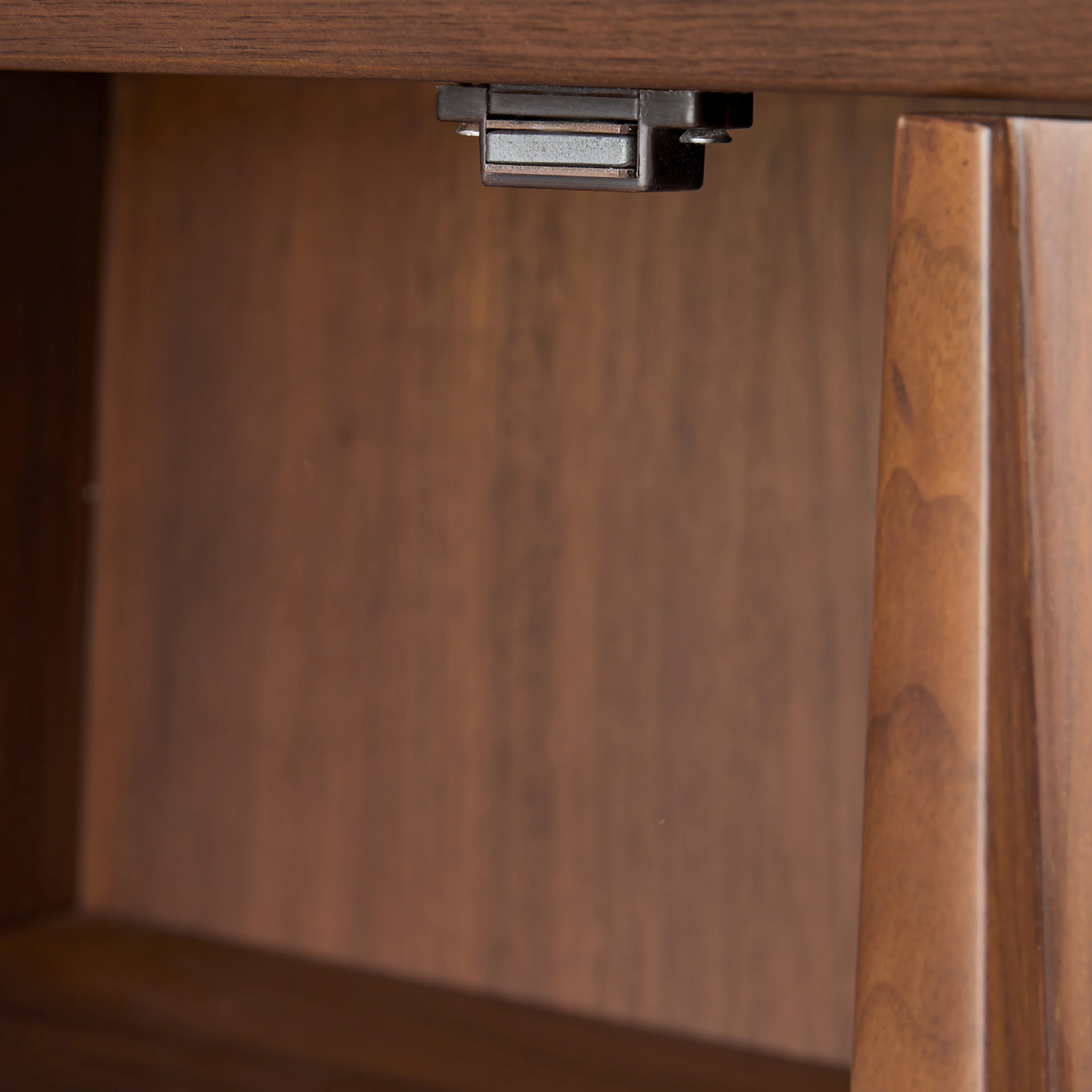 Lenia 34" Walnut Cabinet - Stylish Storage Solution