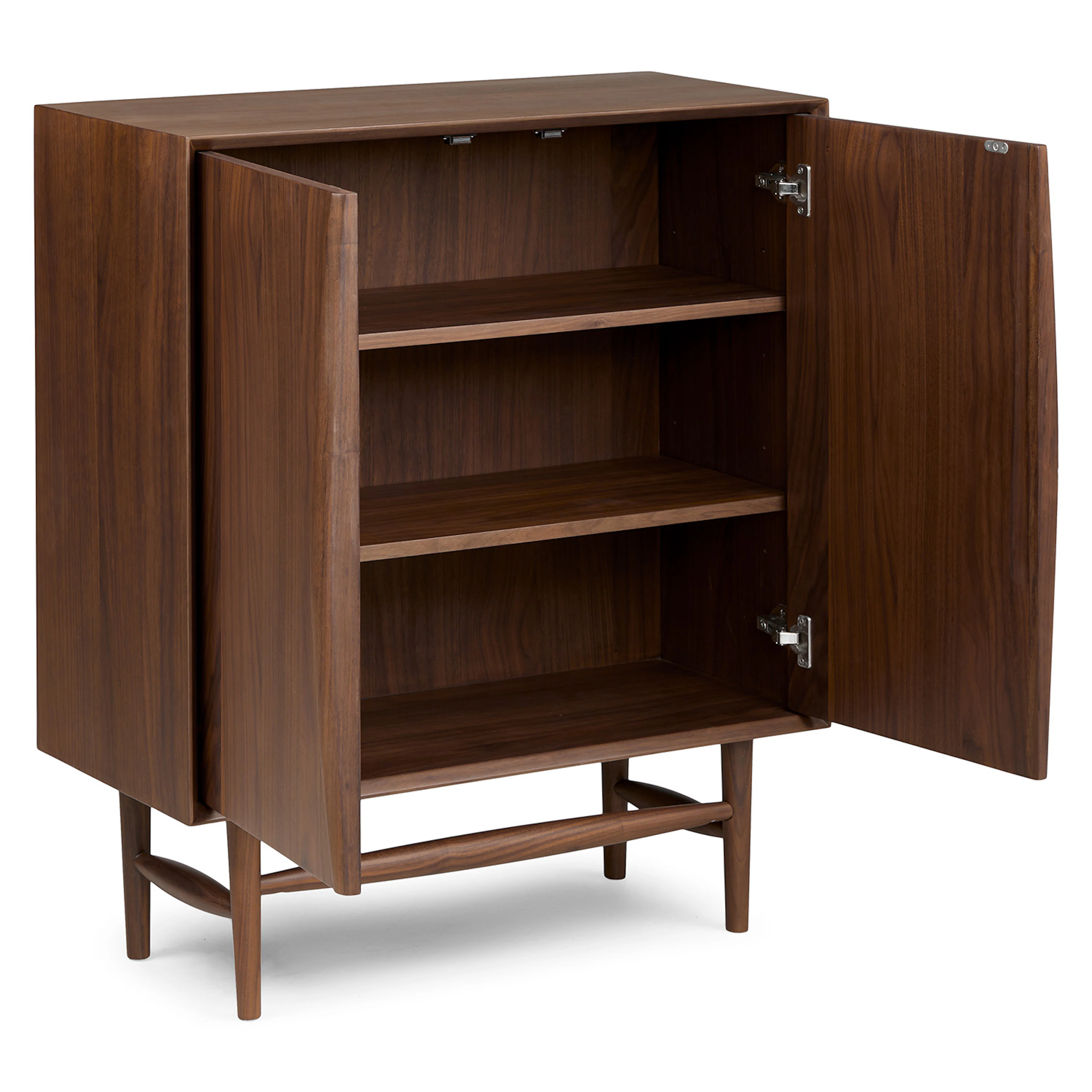 Lenia 34" Walnut Cabinet - Stylish Storage Solution
