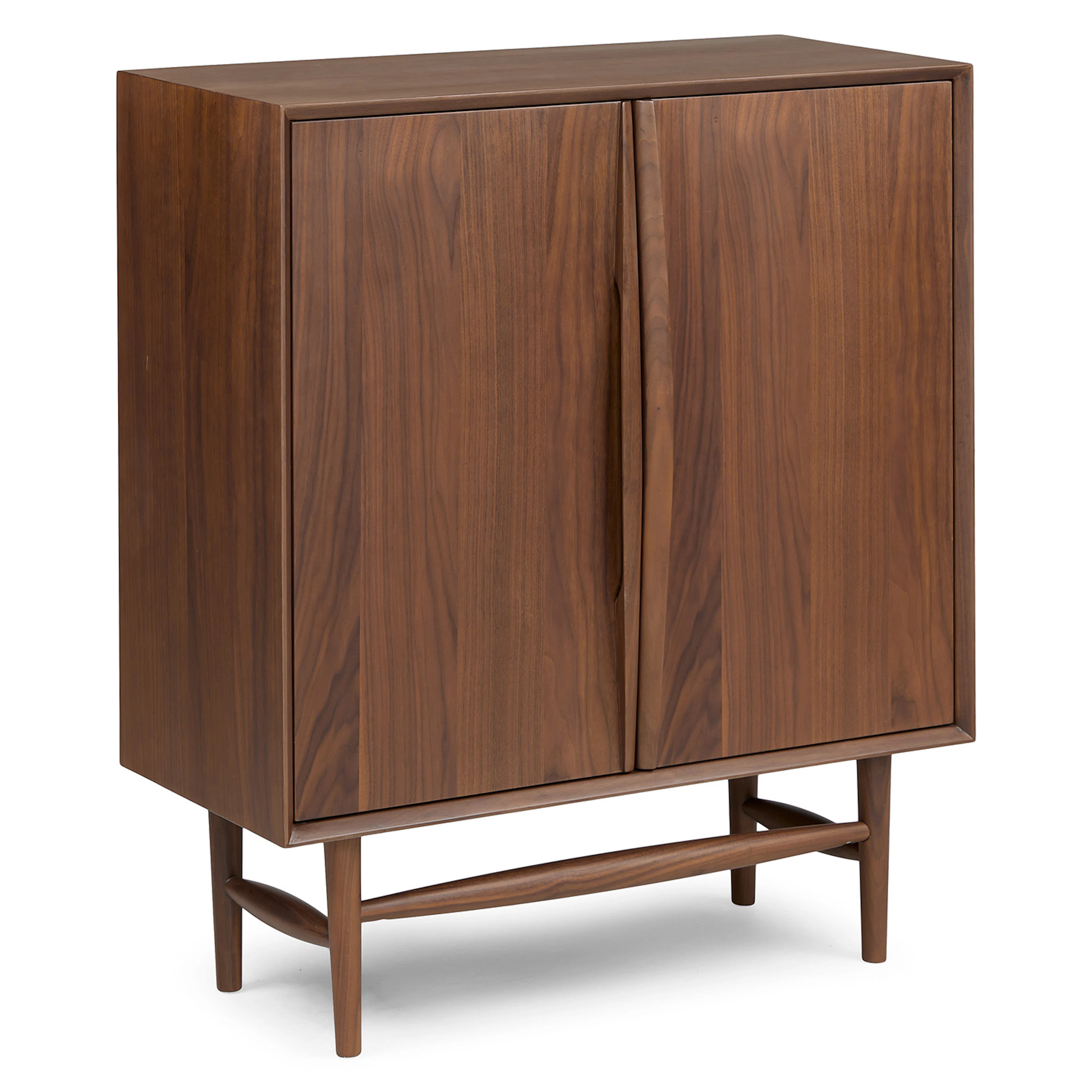 Lenia 34" Walnut Cabinet - Stylish Storage Solution