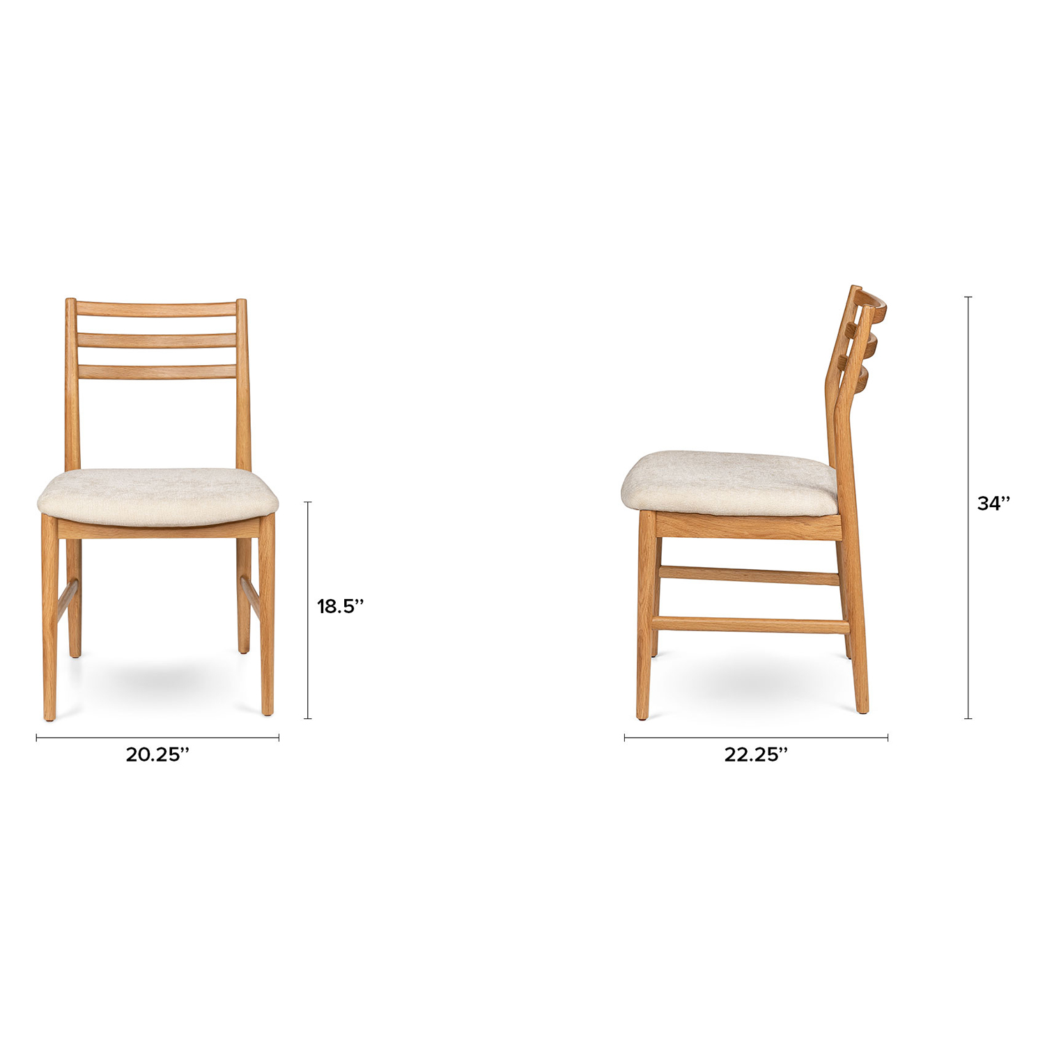 Amazon.com - MCM Dining Chairs, Set of 2 Faux Leather Dining