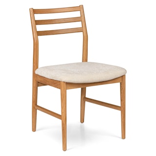 Wosla Dining Chair - Oak and Bristol Ivory