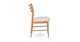 Wosla Bristol Ivory Oak Dining Chair - Gallery View 4 of 11.