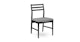 Wosla Dawn Gray Black Dining Chair - Gallery View 1 of 11.