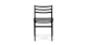 Wosla Dawn Gray Black Dining Chair - Gallery View 5 of 11.