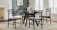 Wosla Dawn Gray Black Dining Chair - Gallery View 2 of 11.
