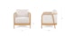 Malolo Jasmine Ivory Lounge Chair - Gallery View 13 of 13.
