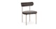 Viarsi Melange Charcoal Brass Dining Chair - Gallery View 1 of 11.