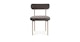 Viarsi Melange Charcoal Brass Dining Chair - Gallery View 3 of 11.