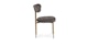 Viarsi Melange Charcoal Brass Dining Chair - Gallery View 4 of 11.