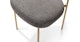 Viarsi Melange Charcoal Brass Dining Chair - Gallery View 6 of 11.