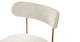 Viarsi Light Melange Gray Brass Dining Chair - Gallery View 8 of 11.