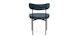 Viarsi Dark Melange Blue Black Dining Chair - Gallery View 5 of 11.