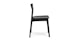 Gusfa Black Dining Chair - Gallery View 3 of 10.