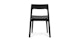 Gusfa Black Stackable Dining Chair - Gallery View 5 of 11.