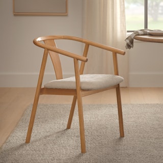 Fonra Dining Chair - Oak and Santolina Gray