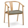 Fonra Dining Chair - Oak and Algonquin Green