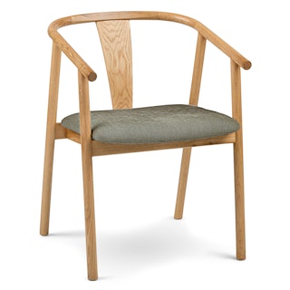 Fonra Dining Chair - Oak and Algonquin Green