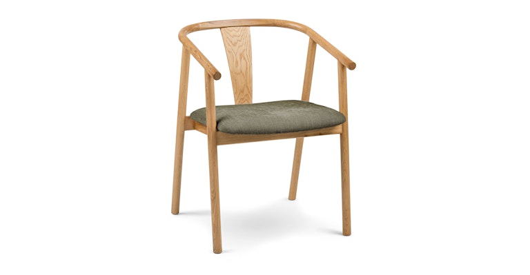Fonra Algonquin Green Oak Dining Chair - Primary View 1 of 12 (Open Fullscreen View).