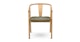 Fonra Algonquin Green Oak Dining Chair - Gallery View 3 of 12.