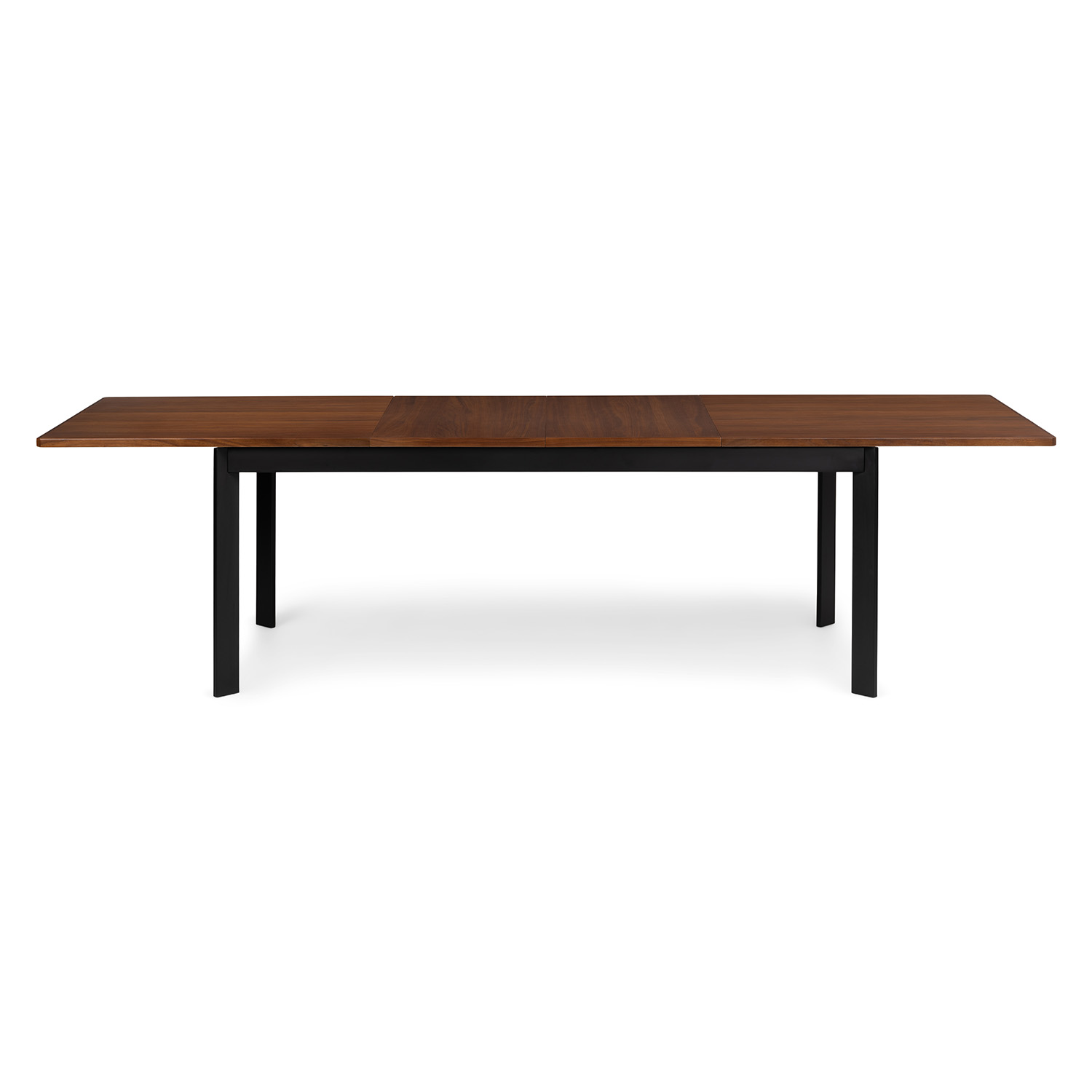 Grale Walnut Wood & Black Steel Extendable Dining Table | Article