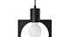 Wyndro Black Pendant Lamp - Gallery View 6 of 8.