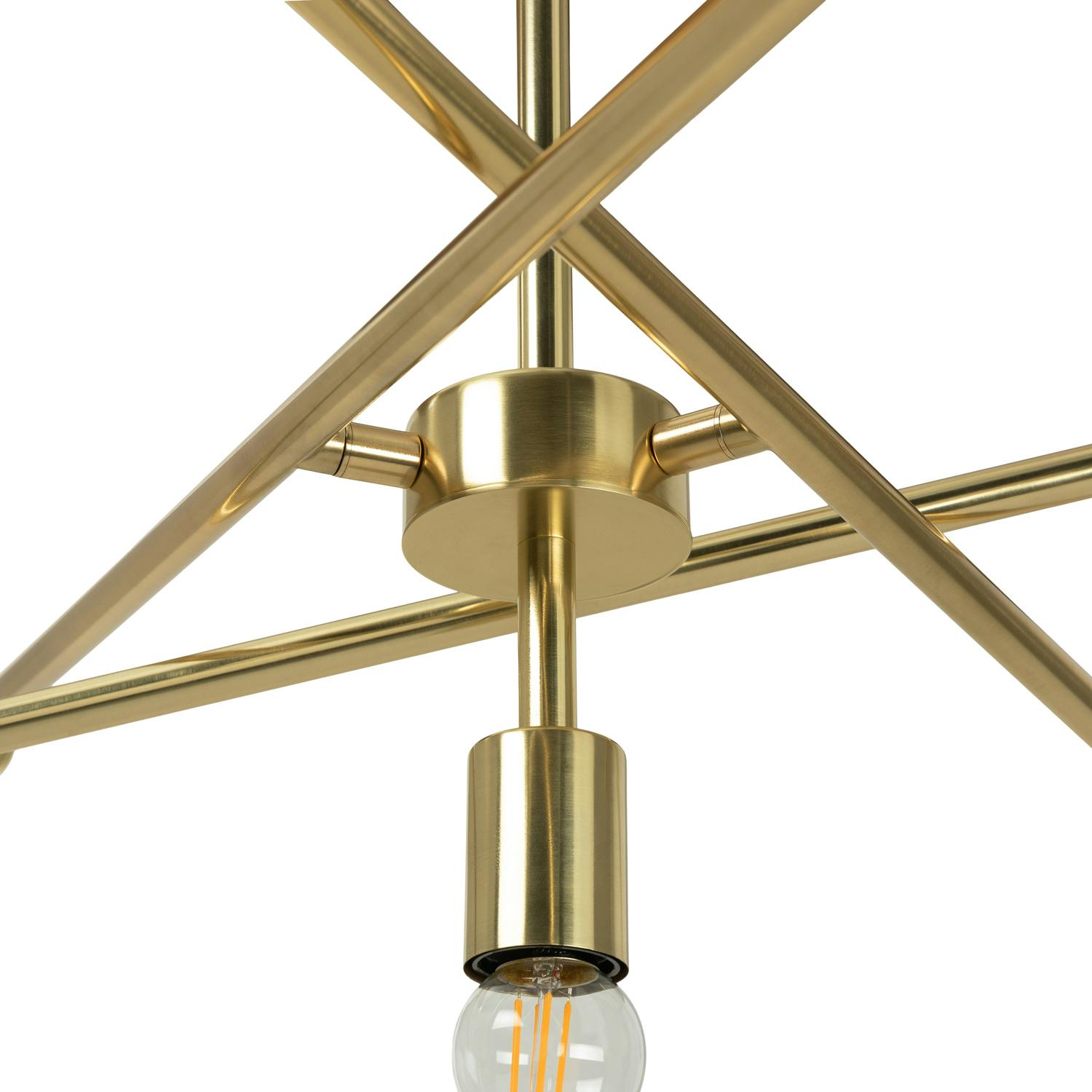 Cadza Brass Finish Sputnik Inspired Pendant Lamp | Article