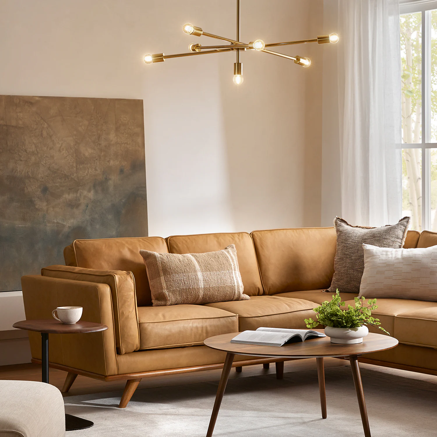 Cadza Chandelier - Brass