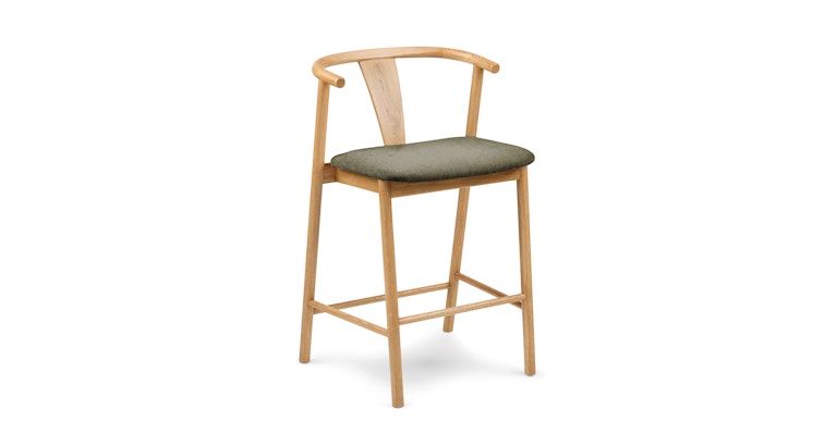 Fonra Algonquin Green Oak Counter Stool - Primary View 1 of 10 (Open Fullscreen View).