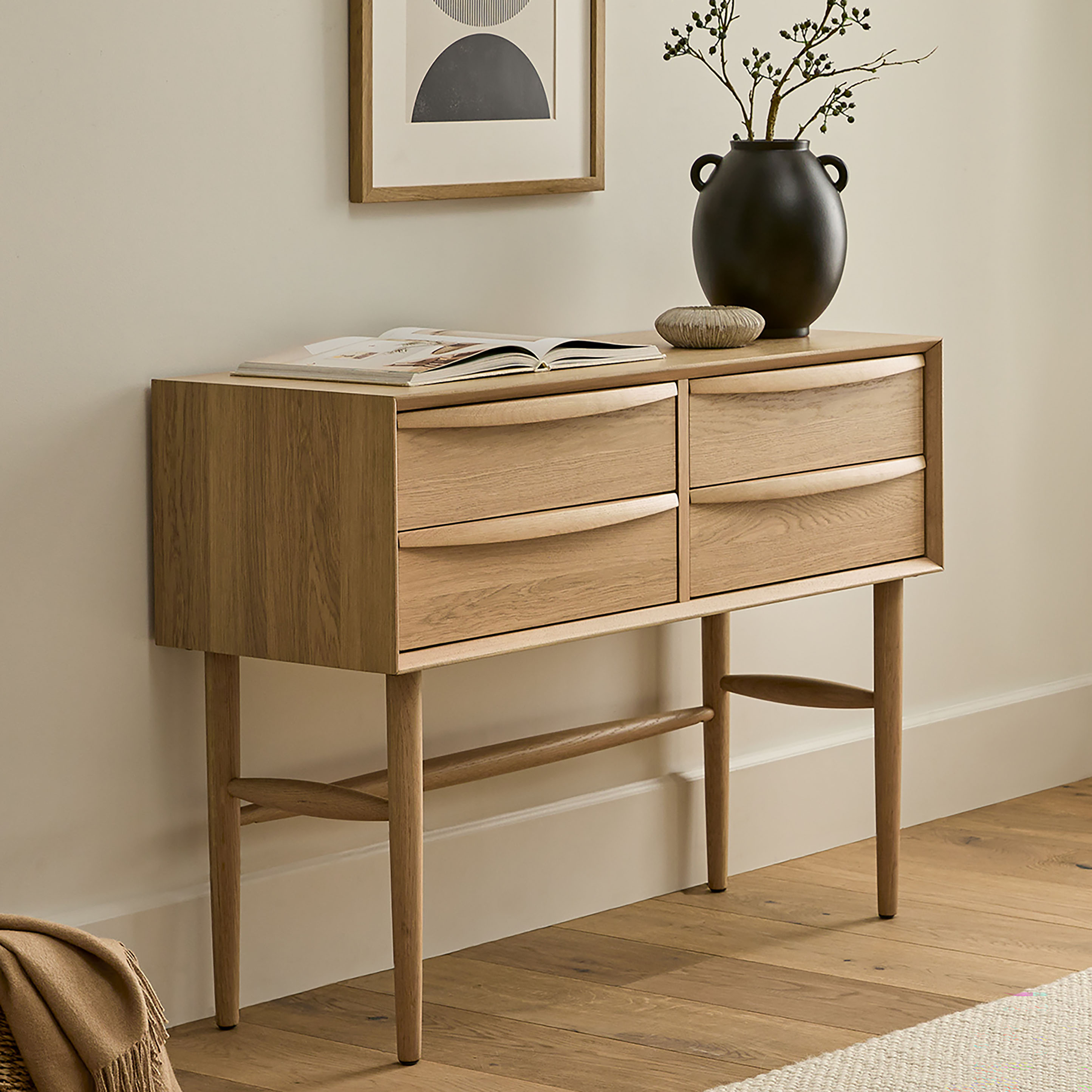 Oak console discount