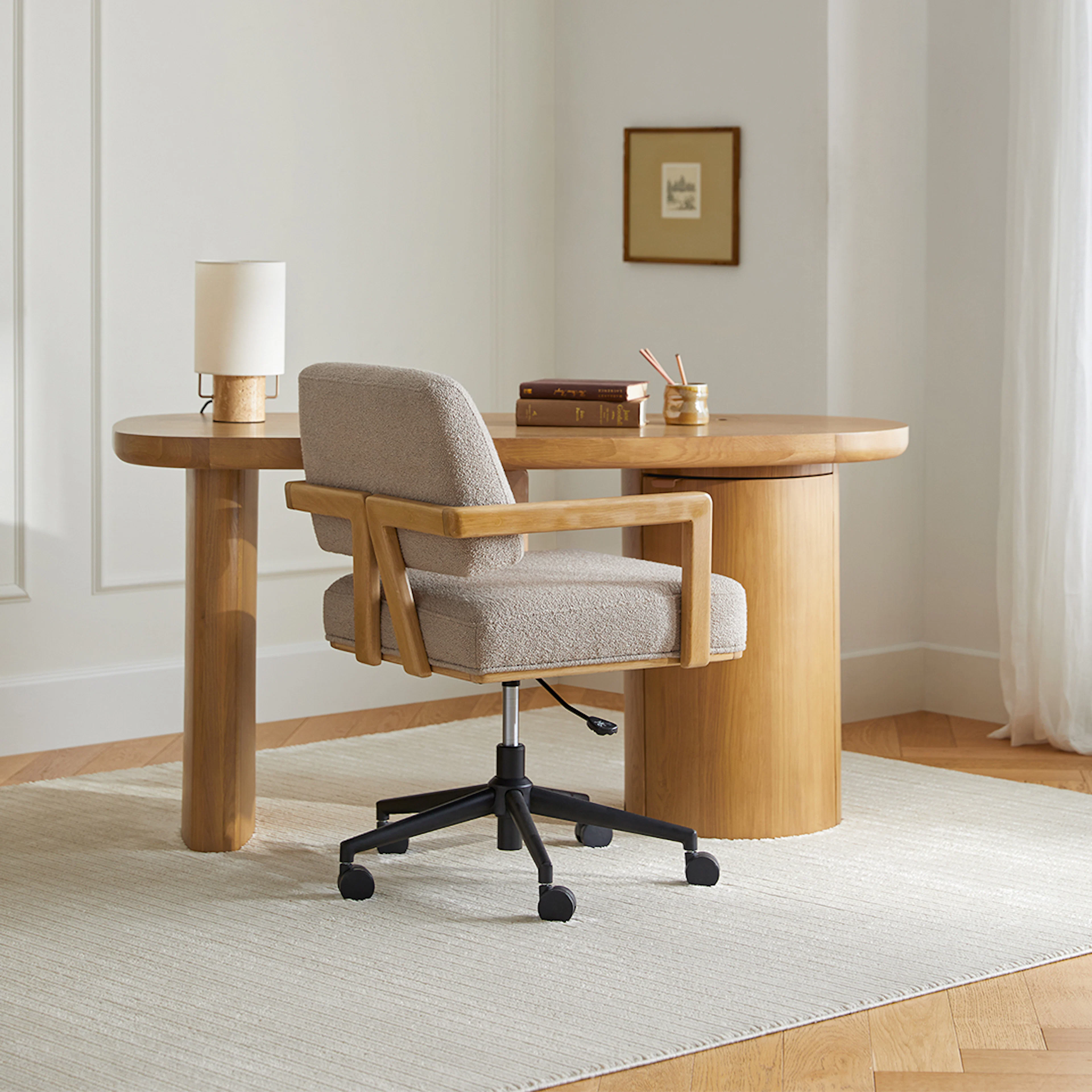 Baarlo 58.5" Desk - Oak