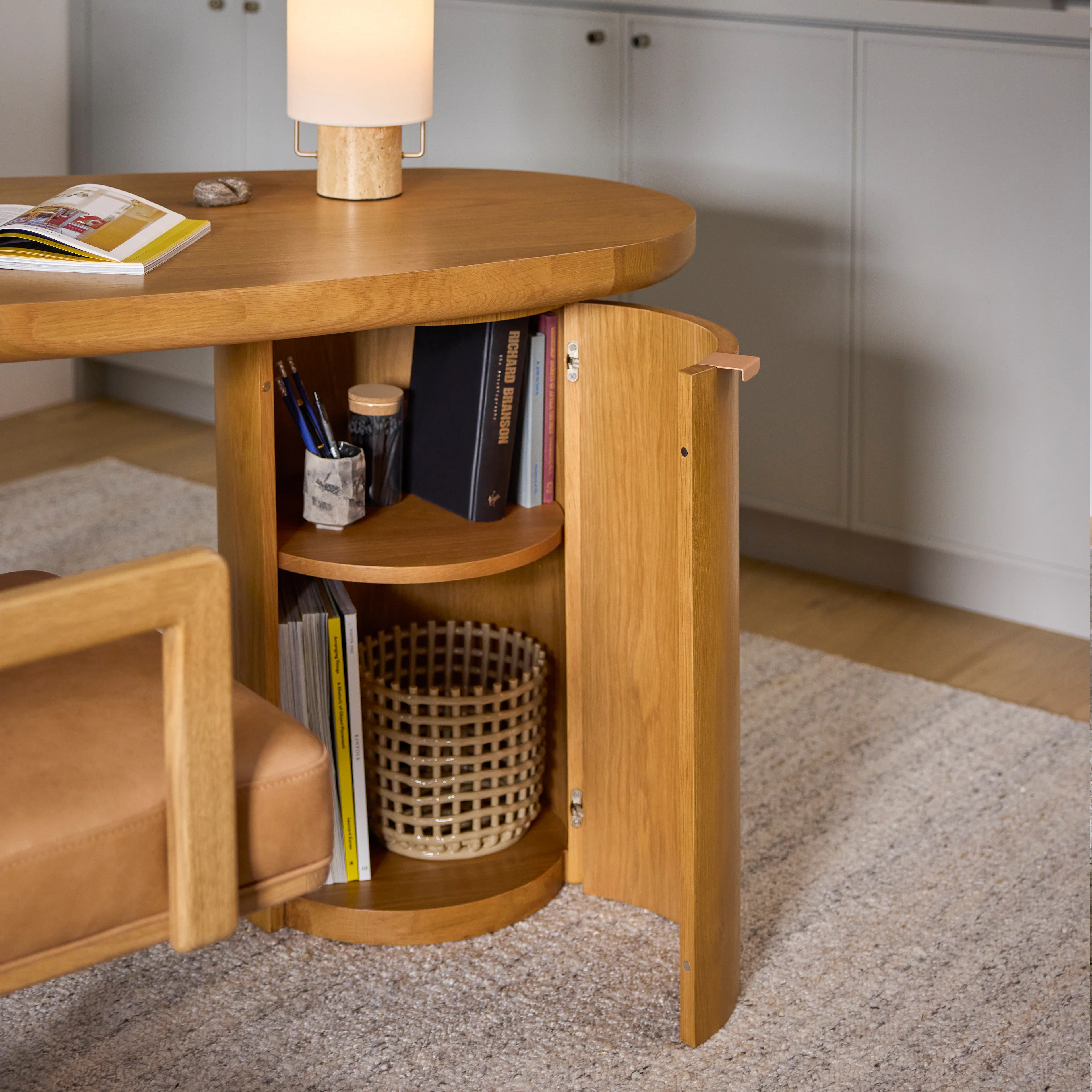 Baarlo 58.5" Desk - Oak
