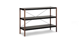 Roscoe Walnut Short Bookcase