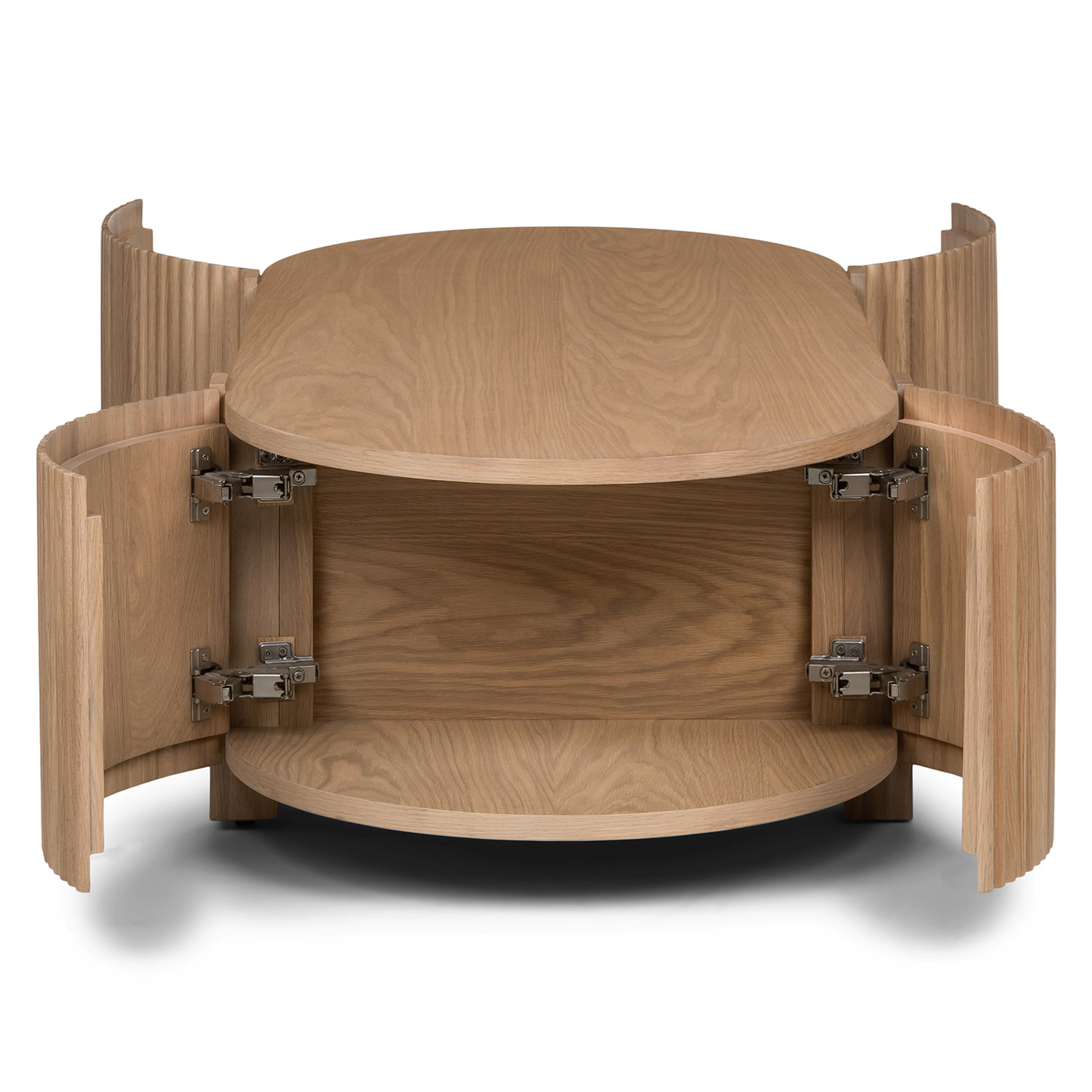 Fortra 50.5" White Oak Storage Coffee Table