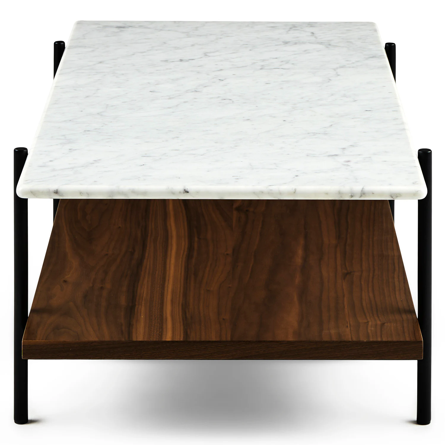 Agotu 44" Marble Coffee Table - Walnut