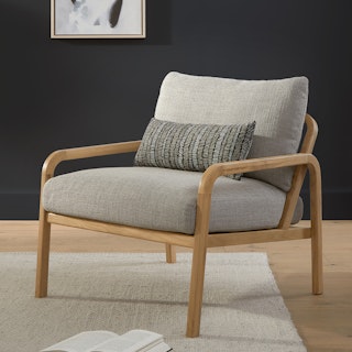 Kirkby Pearl Gray Lounge Chair
