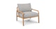 Kirkby Pearl Gray Lounge Chair - Gallery View 1 of 12.